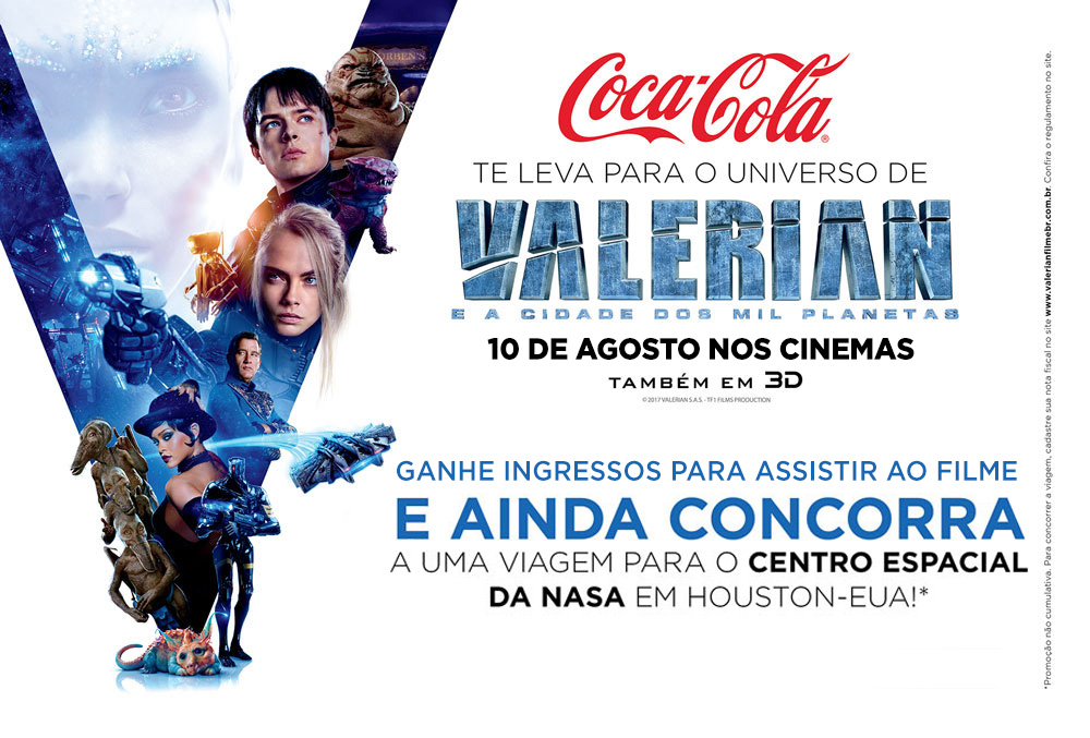 Coca-Cola FEMSA Brasil leva clientes para o universo do filme  Valerian e a Cidade dos Mil Planetas