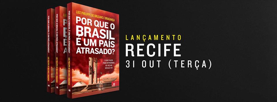 Livro sobre caos político do Brasil de descendente da família Imperial, será lançado em Recife