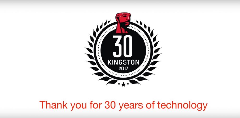 Kingston celebra 30 anos oferecendo ao mundo soluções tecnológicas de qualidade