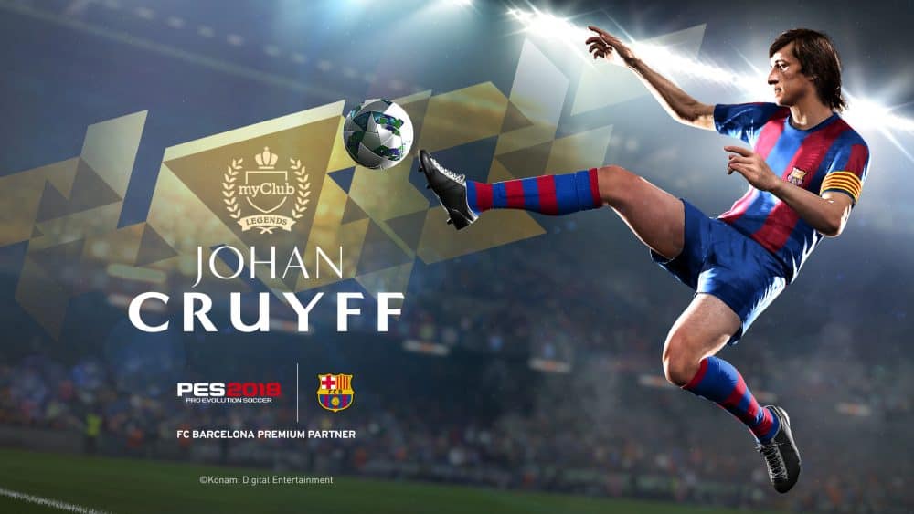 Johan Cruyff volta ao campo no Pro Evolution Soccer 2018