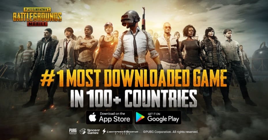 PlayerUnkown’s Battlegrounds Mobile alcança o primeiro lugar em número de downloads em 100 países