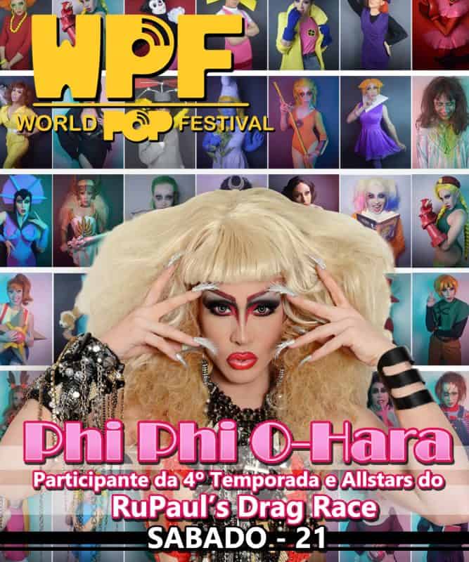 Phi Phi O’Hara de “RuPaul’s Drag Race” é confirmada no World Pop Festival