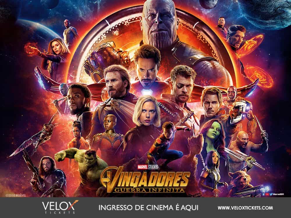 Vingadores: Guerra Infinita tem a maior venda online da história da Velox