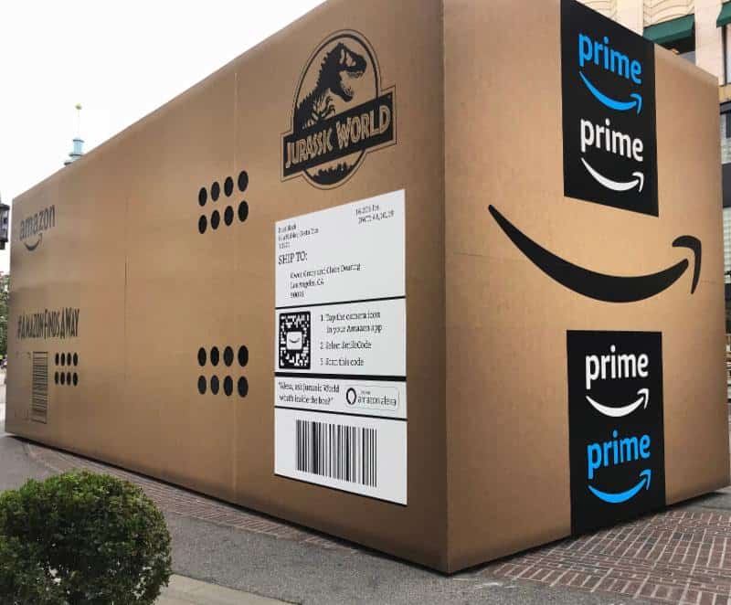 Amazon faz a maior “entrega” da empresa para divulgar Jurassic World: Reino Ameaçado