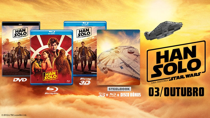 Han Solo: Uma história Star Wars chega em Outubro em DVD e Bluray