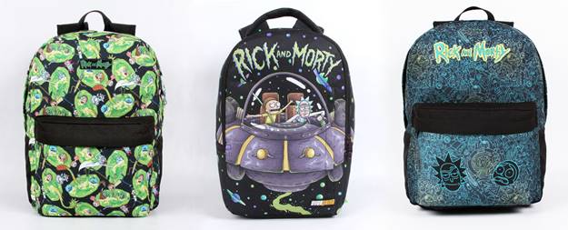 Série ‘Rick and Morty’ ganha coleção de mochilas