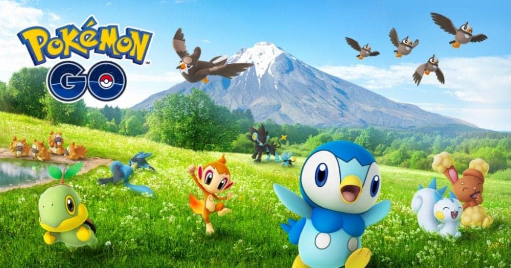 Encontre Pokémon Originários da Região de Sinnoh!