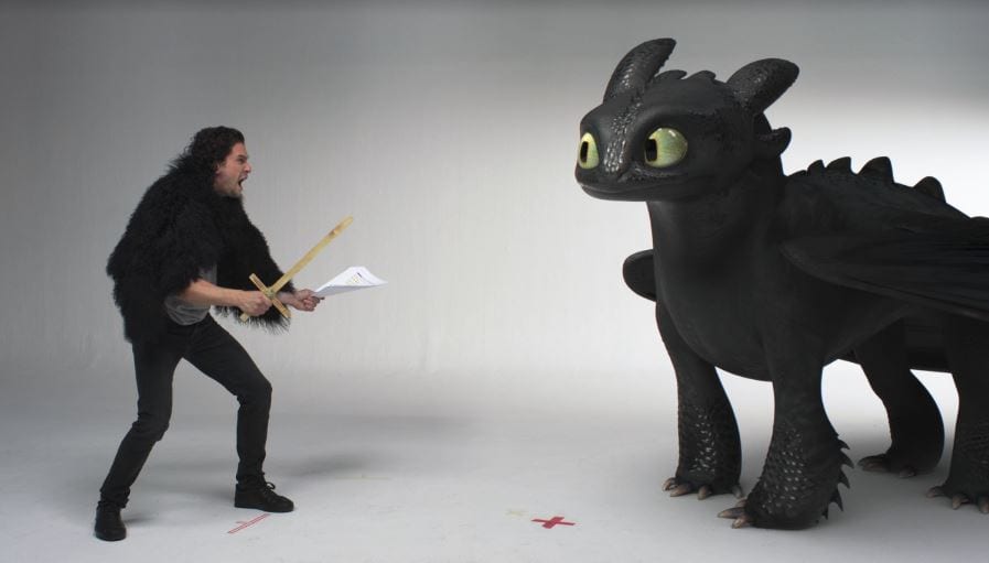 Kit Harington & Banguela interagem em vídeo inédito de “Como Treinar o Seu Dragão 3”