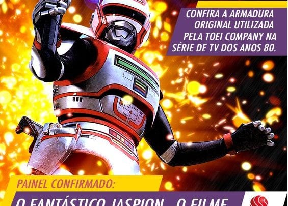 CCXP | Sato Company anuncia novidades do filme brasileiro de O Fantástico Jaspion e expõe armadura original