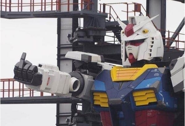 Vídeo mostra os primeiros movimentos do Gundam tamanho real no Japão