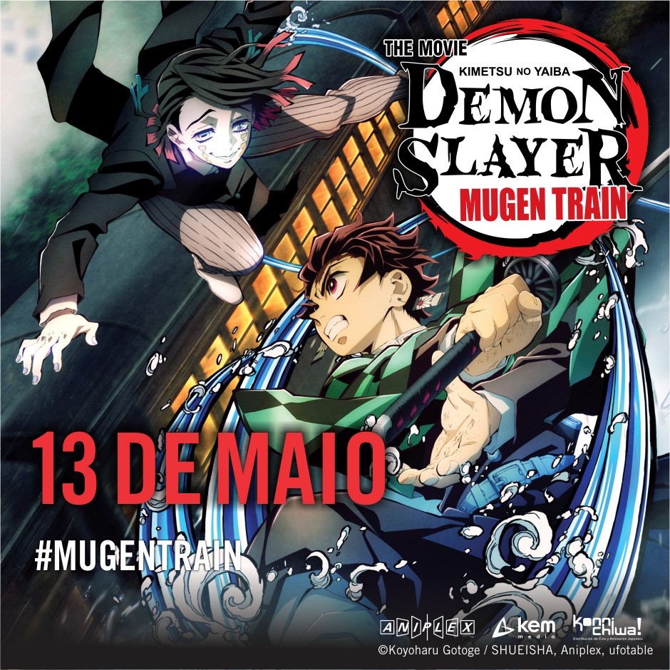 Demon Slayer: Mugen Train' estreia nos cinemas do Brasil em maio