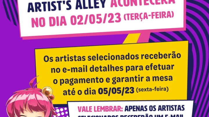 Começa as inscrições para o Artist’s Alley do Anime Friends 2023