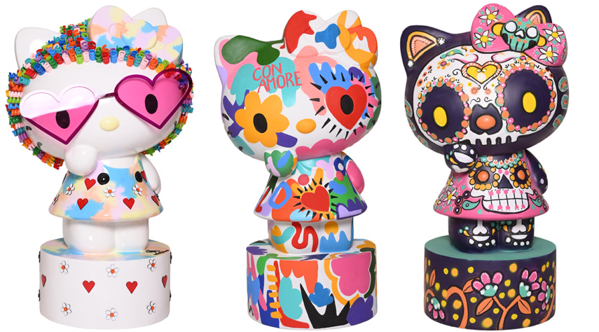 ‘Hello Kitty Parade’ chega ao SP Market com 25 esculturas feitas por artistas brasileiros