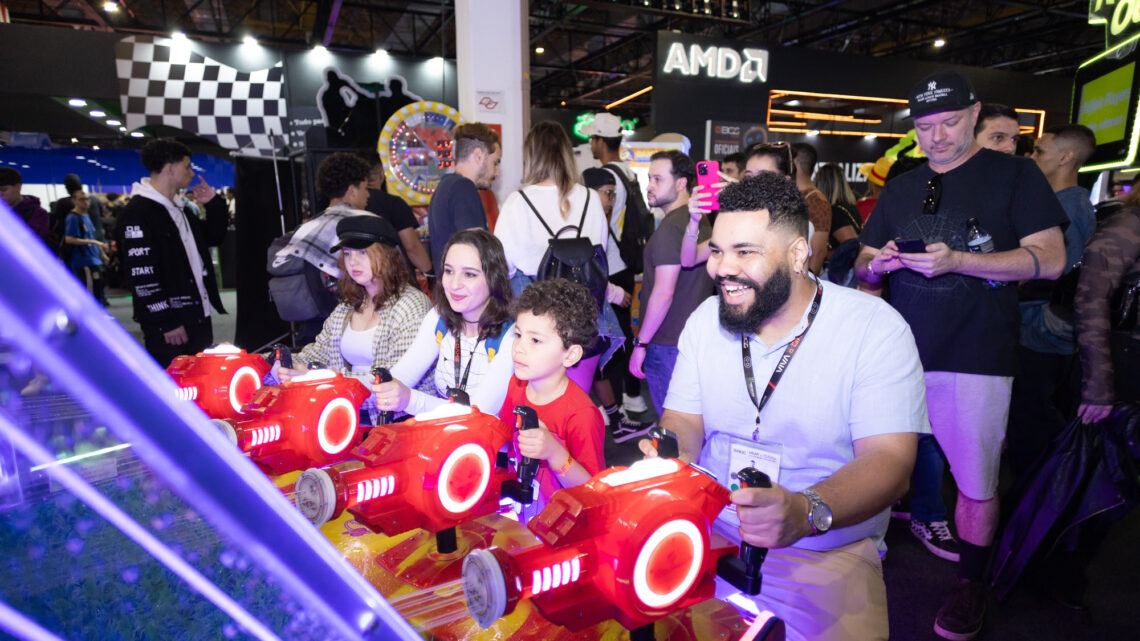 Game Station leva cerca 100 máquinas de jogos para público se divertir à vontade na Brasil Game Show